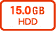 15.0GB HDD